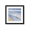Picture of Seaqgulls at shore _GroupedProduct_Square_Framed_Matted_