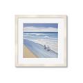 Picture of Seaqgulls at shore _GroupedProduct_Square_Framed_Matted_