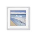 Picture of Seaqgulls at shore _GroupedProduct_Square_Framed_Matted_