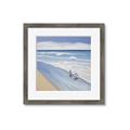 Picture of Seaqgulls at shore _GroupedProduct_Square_Framed_Matted_