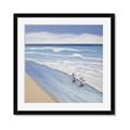 Picture of Seaqgulls at shore _GroupedProduct_Square_Framed_Matted_