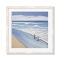 Picture of Seaqgulls at shore _GroupedProduct_Square_Framed_Matted_