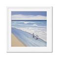 Picture of Seaqgulls at shore _GroupedProduct_Square_Framed_Matted_