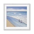 Picture of Seaqgulls at shore _GroupedProduct_Square_Framed_Matted_