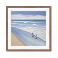 Picture of Seaqgulls at shore _GroupedProduct_Square_Framed_Matted_