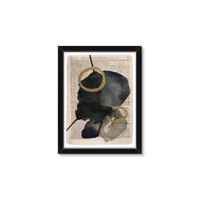 Picture of Abstract Chronicle I _GroupedProduct_Rectangle_Portrait_Framed_Matted_
