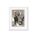 Picture of Newsprint Love _GroupedProduct_Rectangle_Portrait_Framed_Matted_