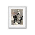 Picture of Newsprint Love _GroupedProduct_Rectangle_Portrait_Framed_Matted_