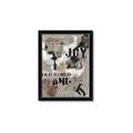 Picture of Newsprint Joy _GroupedProduct_Rectangle_Portrait_Framed_Matted_