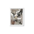 Picture of Newsprint Joy _GroupedProduct_Rectangle_Portrait_Framed_Matted_