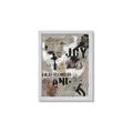 Picture of Newsprint Joy _GroupedProduct_Rectangle_Portrait_Framed_Matted_