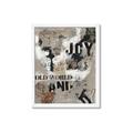 Picture of Newsprint Joy _GroupedProduct_Rectangle_Portrait_Framed_Matted_