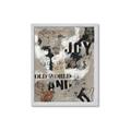Picture of Newsprint Joy _GroupedProduct_Rectangle_Portrait_Framed_Matted_