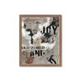 Picture of Newsprint Joy _GroupedProduct_Rectangle_Portrait_Framed_Matted_