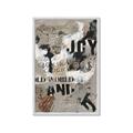 Picture of Newsprint Joy _GroupedProduct_Rectangle_Portrait_Framed_Matted_
