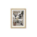 Picture of Newsprint Joy _GroupedProduct_Rectangle_Portrait_Framed_Matted_