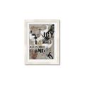 Picture of Newsprint Joy _GroupedProduct_Rectangle_Portrait_Framed_Matted_
