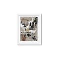 Picture of Newsprint Joy _GroupedProduct_Rectangle_Portrait_Framed_Matted_