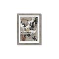 Picture of Newsprint Joy _GroupedProduct_Rectangle_Portrait_Framed_Matted_