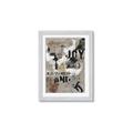 Picture of Newsprint Joy _GroupedProduct_Rectangle_Portrait_Framed_Matted_