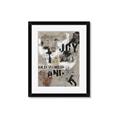Picture of Newsprint Joy _GroupedProduct_Rectangle_Portrait_Framed_Matted_