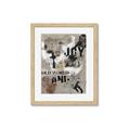 Picture of Newsprint Joy _GroupedProduct_Rectangle_Portrait_Framed_Matted_