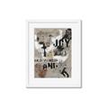 Picture of Newsprint Joy _GroupedProduct_Rectangle_Portrait_Framed_Matted_
