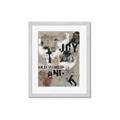 Picture of Newsprint Joy _GroupedProduct_Rectangle_Portrait_Framed_Matted_