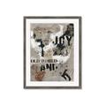 Picture of Newsprint Joy _GroupedProduct_Rectangle_Portrait_Framed_Matted_