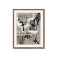 Picture of Newsprint Joy _GroupedProduct_Rectangle_Portrait_Framed_Matted_