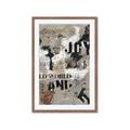Picture of Newsprint Joy _GroupedProduct_Rectangle_Portrait_Framed_Matted_