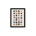 Picture of Water Colour Spots _GroupedProduct_Rectangle_Portrait_Framed_Matted_