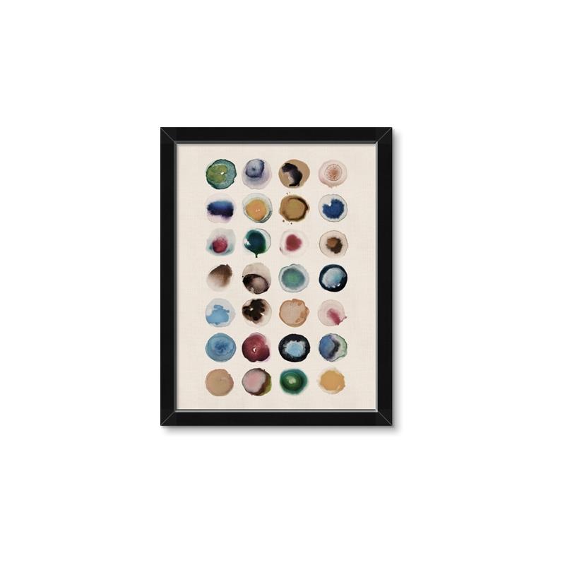 Picture of Water Colour Spots _GroupedProduct_Rectangle_Portrait_Framed_Matted_