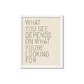 Picture of What you See _GroupedProduct_Rectangle_Portrait_Framed_Matted_