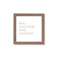 Picture of Our Love Story _GroupedProduct_Square_Framed_Matted_