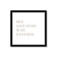 Picture of Our Love Story _GroupedProduct_Square_Framed_Matted_