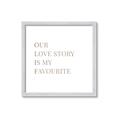 Picture of Our Love Story _GroupedProduct_Square_Framed_Matted_
