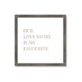 Picture of Our Love Story _GroupedProduct_Square_Framed_Matted_