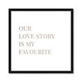 Picture of Our Love Story _GroupedProduct_Square_Framed_Matted_