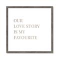 Picture of Our Love Story _GroupedProduct_Square_Framed_Matted_