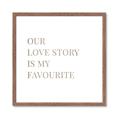 Picture of Our Love Story _GroupedProduct_Square_Framed_Matted_