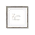 Picture of Our Love Story _GroupedProduct_Square_Framed_Matted_