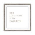 Picture of Our Love Story _GroupedProduct_Square_Framed_Matted_