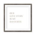 Picture of Our Love Story _GroupedProduct_Square_Framed_Matted_