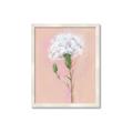 Picture of Single White Flower _GroupedProduct_Rectangle_Portrait_Framed_Matted_