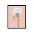 Picture of Single White Flower _GroupedProduct_Rectangle_Portrait_Framed_Matted_