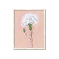 Picture of Single White Flower _GroupedProduct_Rectangle_Portrait_Framed_Matted_