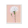 Picture of Single White Flower _GroupedProduct_Rectangle_Portrait_Framed_Matted_