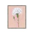 Picture of Single White Flower _GroupedProduct_Rectangle_Portrait_Framed_Matted_