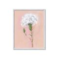Picture of Single White Flower _GroupedProduct_Rectangle_Portrait_Framed_Matted_